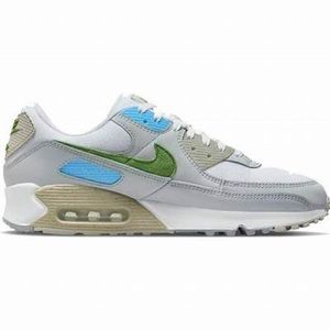 Nike Air Max 90 White/University Blue/ Wolf Grey/Chlorophyll